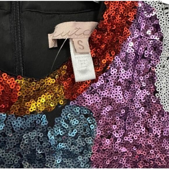 Anthropologie Hutch Abstract Sequin Jumpsuit - Size Small - Picture 8 of 9